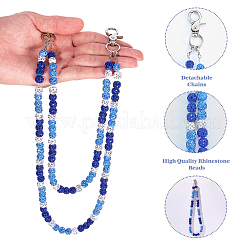 Handgemachte Polymer Clay Strass Perlenketten für Jeanshosen&nbsp;HJEW-JOY00001
