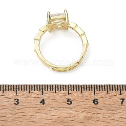 Fingerringe aus Messing und klarem Zirkonia&nbsp;CU-CBA7E55-09G