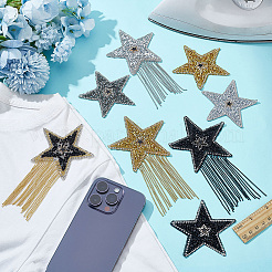 8 Stil glitzernde Strass-Aufnäher zum Aufbügeln&nbsp;DIY-FG0006-26