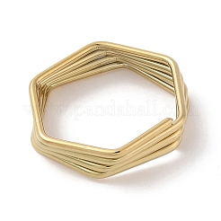 Ionenplattierung (IP) 304 Edelstahl Fingerringe für Frauen&nbsp;RJEW-G315-02G