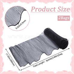 2 sachet de papier d'emballage pour bouquet de fleurs en organza&nbsp;DIY-GF0009-61B-02