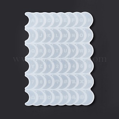 Mond mit Buchstabenanhänger Silikonformen&nbsp;DIY-J009-05A