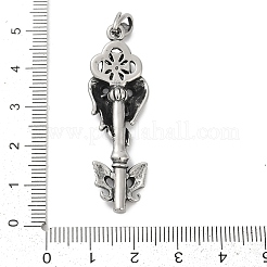 Anhänger aus chirurgischem Edelstahl 316 mit Mikropflaster und Zirkonia&nbsp;STAS-D304-17AS