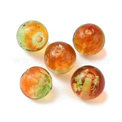 Perles vernissées de sable d'or manuelles &nbsp;LAMP-WH0001-10B