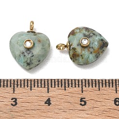 Pendentifs à facettes en turquoise (jaspe) naturelle africaine&nbsp;GG-CBA50CD-04G-02
