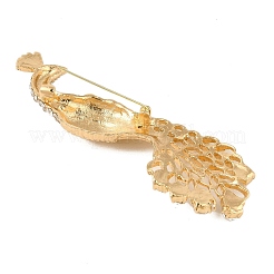Pfauenlegierung Kristall Strass Broschen&nbsp;JEWB-M046-23G