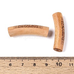 Perles naturelles en bois de bocote&nbsp;WOOD-N021-09A