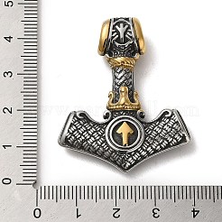 Wikinger-Anhänger aus 304 Edelstahl&nbsp;STAS-Z059-05AS