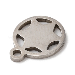 Breloques de Noël en acier inoxydable 201 anti-ternissement&nbsp;STAS-D053-05P