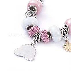 I braccialetti europei in ottone&nbsp;BJEW-JB05143-03