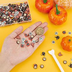 240 Stück 6 Stil Halloween handgemachte Polymer Clay Cabochons&nbsp;CLAY-AR0001-35