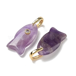 Pendenti d'ametista naturale&nbsp;G-A297-01G-18