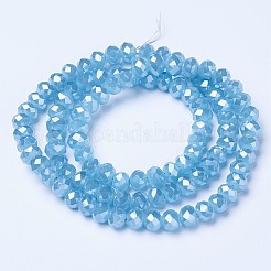 Chapelets de perles en verre électroplaqué&nbsp;EGLA-A034-J3mm-A06
