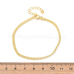 Bracciali in ottone con perline per donna&nbsp;BJEW-C140-19G