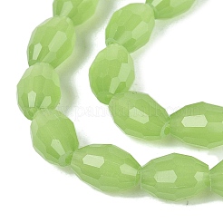 Fili di perline giada di vetro imitato&nbsp;GLAA-N071-01A-B03