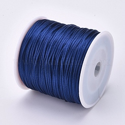 Cordón redondo de nailon satinado con forma de cola de rata&nbsp;NWIR-WH0009-15A-10