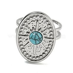 Anillos de puño abiertos de acero inoxidable 304&nbsp;RJEW-C079-04P