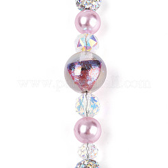 Glas- und Acryl- und Kunstperlen- und Strassperlenstränge&nbsp;MAK-T011-06E