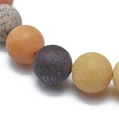 Bracciali elasticizzati con perle di gemme miste naturali&nbsp;X-BJEW-K212-B-029