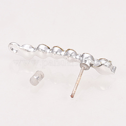 Legierung Ohrstecker Zubehör&nbsp;LS-PALLOY-T026-84P-01