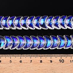 Chapelets de perles en verre électroplaqué&nbsp;EGLA-T021-07C