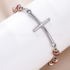 201 bracelets à maillons en acier inoxydable&nbsp;BJEW-A032-01GP-03