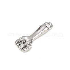 Ciondoli in ottone con pavé di zirconi chiari&nbsp;LS-KK-L238-10P