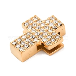 Breloques coulissantes en strass en acier inoxydable 304&nbsp;STAS-P421-04D-G
