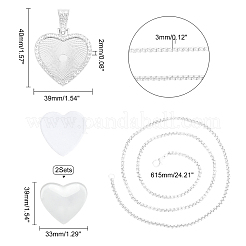 Colliers avec pendentif en alliage avec strass&nbsp;NJEW-WH0008-01S
