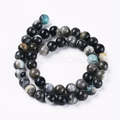 Brins de perles d'amazonite de fleurs naturelles&nbsp;X-G-L555-03-8mm