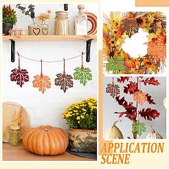 Otoño diy hoja de arce árbol fieltro adornos colgantes&nbsp;DIY-WH0407-04