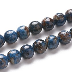 Fili di perline di pegmatite naturale, tondo, grado a, 6.5mm, Foro: 1 mm,circa58pcs/filo, 15.12 pollici (38.4 cm)