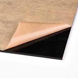 Акриловая прозрачная нажимная пластина, прямоугольные, чёрные, 30x20x0.3 см