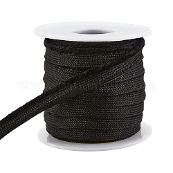 Ein handgefertigtes Polyester- und Chenilleband, zum Nähen von Fahrzeugen, Wohnung, Schwarz, 3/8 Zoll (10 mm), ca. 10.00 Yard (9.14m)/Satz