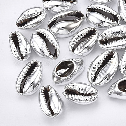 Kaurimuschel Perlen, mit uv überzogen, kein Loch / ungekratzt, Rauch weiss, 13~16x8~11x5~6 mm