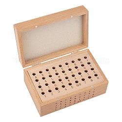 Инструменты для деревянной кожи, организатор ящиков для хранения, с письмом, деревесиные, 17.4x10.9x7.6 см
