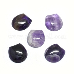 Cabochon ametista naturale, ovale, 22x20.5x6~7mm
