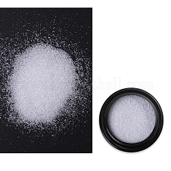 Nagelkunst-Glitter-Pulver, glänzende Nageldekoration, weiß, 40 mm