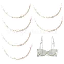 BENECREAT 48 Pairs Steel Bra Underwire, Sturdy Metal Bra Wire for Bra Shaping, Stainless Steel Color, 152x75x0.7mm