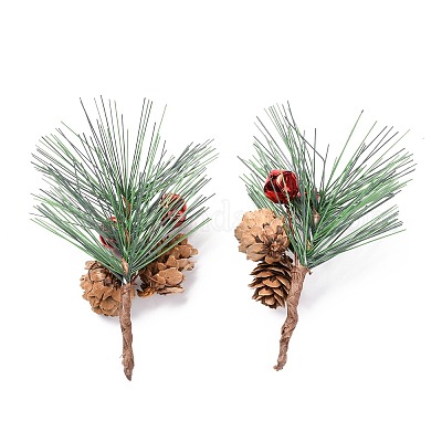 Wholesale Plastic Artificial Winter Christmas Simulation Pine Picks Decor 