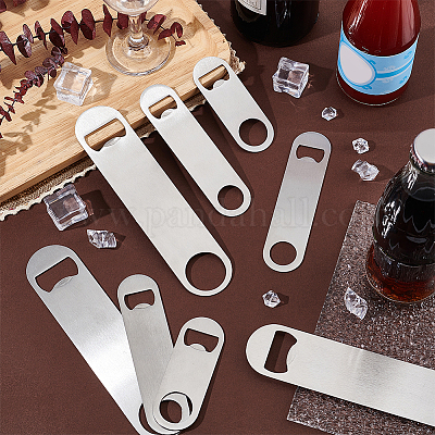 3 Size Durable Beer Bottle Opener Stainless Steel Flat Speed Bottle Cap  Opener Remover Bar Blade