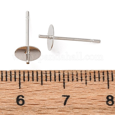 Accessoires de clous d'oreilles en laiton&nbsp;KK-D378-06P-1