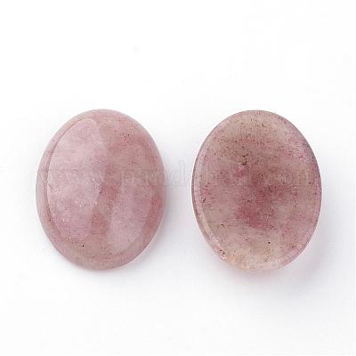 Cabochons à gemme en quartz naturel à la fraise&nbsp;G-T020-13x18mm-28-1