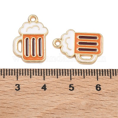 Pendentifs d'émail en alliage&nbsp;FIND-H020-01B-G-1