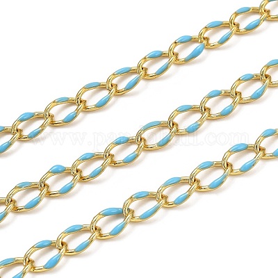 Chaînes gourmettes en laiton&nbsp;CHC-L039-46J-G-1