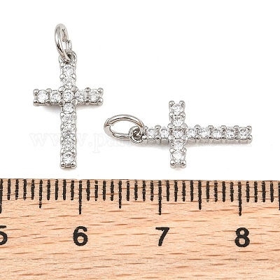 Messing micro pave klare zirkonia anhänger&nbsp;CU-CBA3D67-04P-1