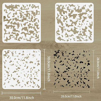 Wholesale FINGERINSPIRE 3 PCS Camo Stencils 11.8x11.8inch Reusable Painting  Templates Camouflage Pattern Stencils Camo Templates Square Stencils Large  Stecil Sets for Fabric Wood Wall Home Decor 