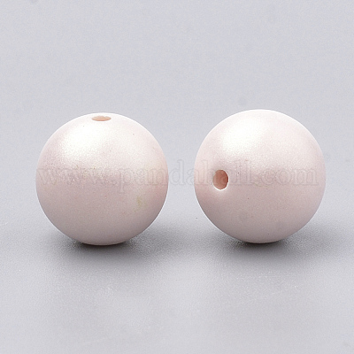Perle acriliche dipinte a spruzzo&nbsp;MACR-T010-10mm-06-1