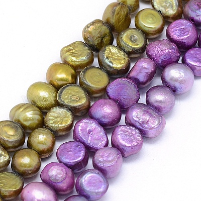 Wholesale Dyed Natural Cultured Freshwater Pearl Beads Strands 