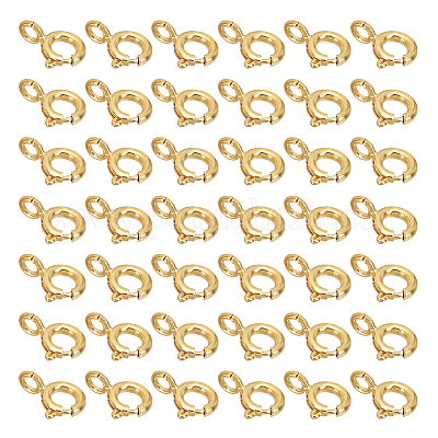 Wholesale DICOSMETIC 40Pcs Spring Ring Clasps Brass Jewelry Clasp